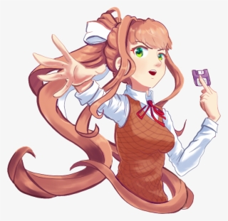 Just Monika Danganronpa Doki Doki Lit Club Doki Doki - Cartoon #6258698