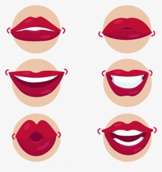 Mouth Kiss Cartoon Lips Transprent Png Free - Cartoon Lips #6259429