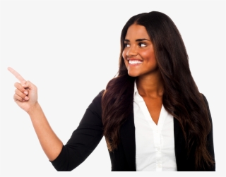Women Pointing Left Png Image - Woman Looking Left Png #6259523