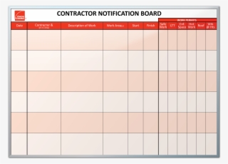 Owens Corning Contractor Notification Dry Erase Board - Number #6259528