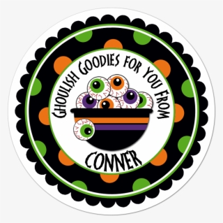 Bowl Of Eyeballs Wide Polka Dot Border Personalized - Cpa Certification #6260489