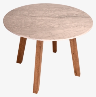 Marble & Oak Round Table Top - Coffee Table #6265182