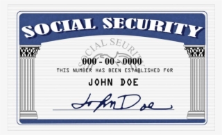 Social Security Card Png - Social Security Number Usa #6266416