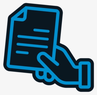 Image Of Hand Holding Paper Denoted That If A Customer - Customer #6266423