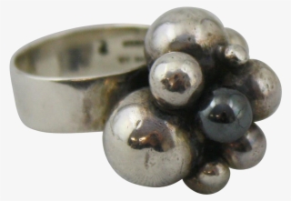 Mid Century Modern Signed Sterling Silver Ball Cluster - Silver #6267286