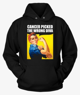 Rosie The Riveter Cancer Picked The Wrong Diva T-shirt #6267807