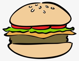 Burger Meal Vector Image Illustration Of Fast - Hamburger #6267876