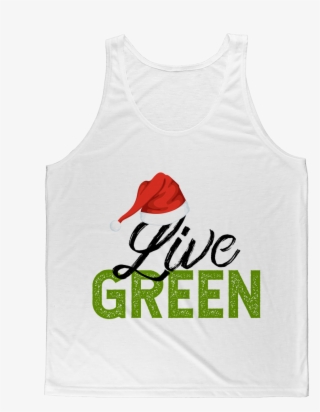 Live Green Santa Hat Classic Sublimation Adult Tank - T-shirt #6271353