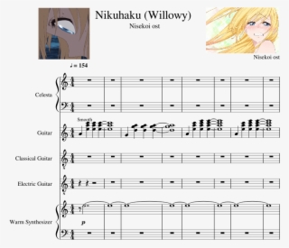 Nisekoi Ost Sheet Music For Percussion, Guitar, Synthesizer - Percussion #6272402