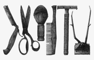 Hair Tools Png - Black And White Sketch Simple Png #6273555