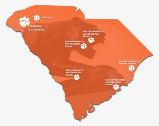 Living In Clemson - Clemson Sc Map #6274923