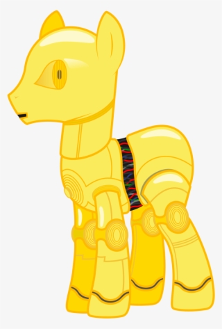 Image My Little Pony - C3po As A Pony #6276177