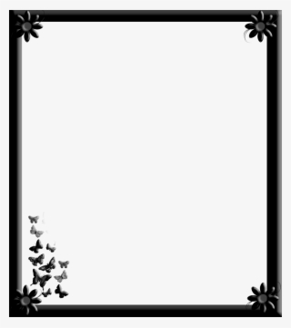 Gothic Flower Border Design - قاب برای فتوشاپ Png #6276706