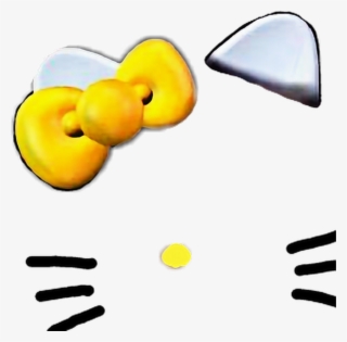 Mq Yellow Bow Bows Kitty Hellokitty Face - Hello Kitty Snapchat #6280785