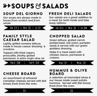 Woodfire Deli - Soup & Salad Menu #6281025