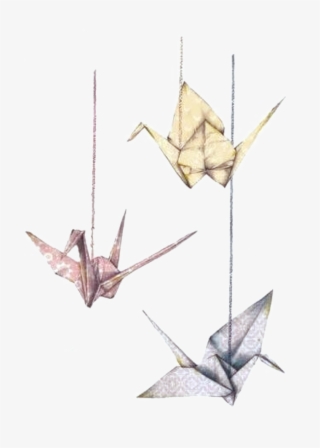 Download - Paper Crane Tattoo Illustration #6285031