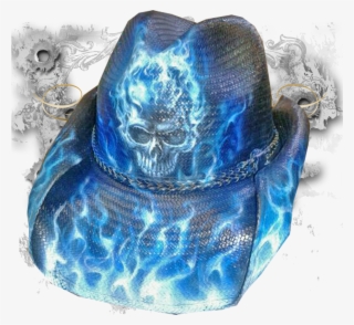 Blue Flaming Skull - Skull #6286514