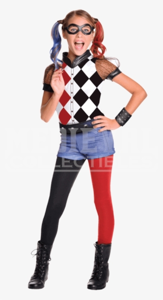 Deluxe Dc Superhero Girls Harley Quinn Costume - Dc Superhero Girls Disfraces #6287447