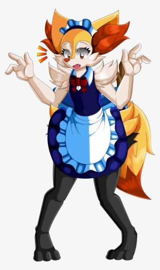 Maid Braixen - Cartoon #6289214