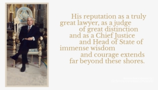 As A Judge, Chief Justice And Lord President Of The #6291988