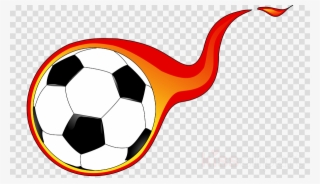 Soccer Ball On Fire Clipart Football Clip Art - Vinyl Vector #6292956