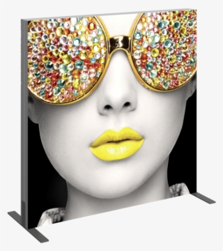 Vector Frame Light Box Square 02 Fabric Banner Display - Textile #6295356