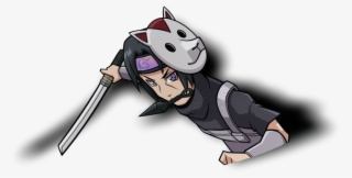 Anbu Itachi Holographic Peeker Sticker - Anbu #6297849