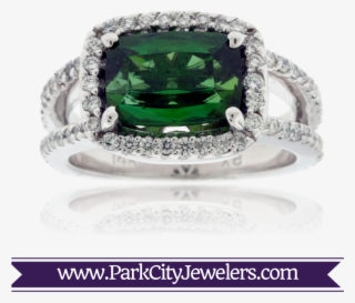 Green Tourmaline And Diamond Ring #6299128
