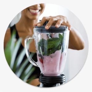 Woman Making Smoothie In Blender - Blending Food #630103