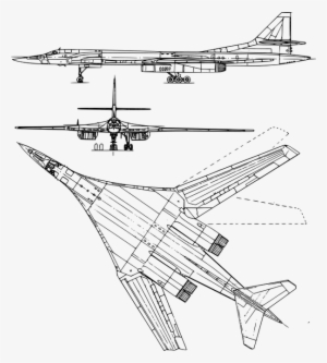 Figure 160 Strategic Bomber - Lancer Bomber Schematic Silhouette Transparent #630164