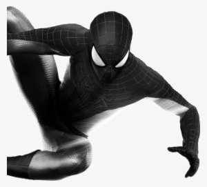 Download Spiderman Black And White Transparent Clipart - Spider Man Black Png #630230