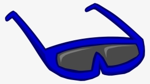 Blue Sunglasses Clothing Icon Id 107 2 - Objetos Club Penguin #630449