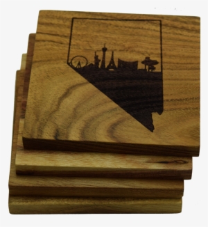 Las Vegas Skyline Within Nevada Outline Coasters #630880