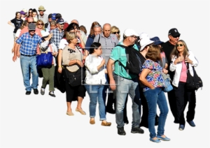 Need A Big Group Of People Standing In Line In The - Crowd #630951