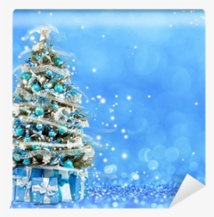 Christmas Tree From The Xmas Lights - Bokeh Blue Winter Christmas #631838