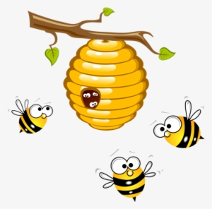 5 Clipart Bee - Bee And Beehive Clipart #631840