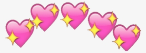 Png Edit Emoji Hearts Glitter - Heart Emoji Meme Png #632125