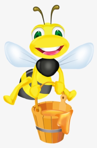 Cartoon Bees Clipart - Bee Honey Cartoon Png #632461