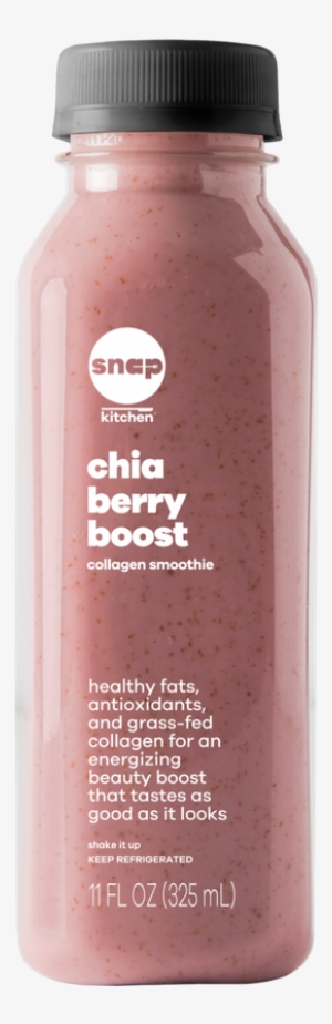 Chia Berry Boost Collagen Smoothie - Snap Kitchen Llc #632546