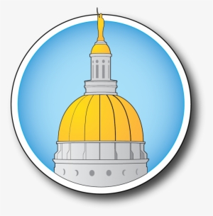 Day At The Capitol Clip Art Black And White - Dome #633331