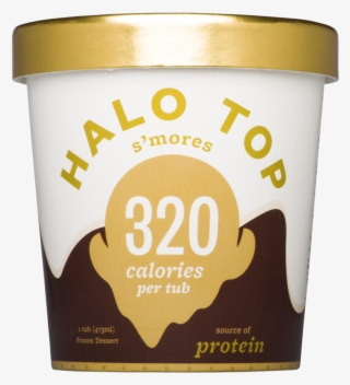Halo Top S'mores 473ml - Halo Top Ice Cream, Light, Mochi Green Tea - 1 Pint #634485