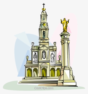 Sanctuary Of Fatima Royalty Free Vector Clip Art Illustration - Illustration #634515