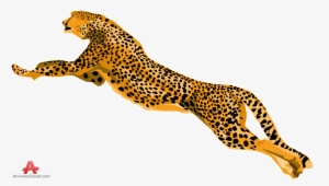 Cheetah Png Download Image - Jumping Cheetah Clipart #635368