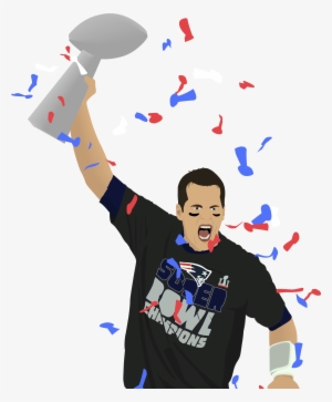 Tom Brady Celebration Illustration - Illustration #635412