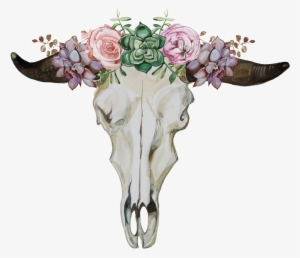 Cartoon Fresh Flower Cow Head Transparent - Portable Network Graphics #636334