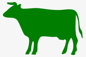 Animal Cow Free Png Transparent Background Images Free - Green Cow Silhouette #636358