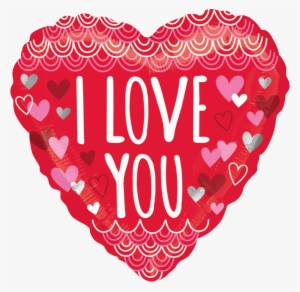 Helium Ballon Hart I Love You 45cm Leeg Of Gevuld - #636665