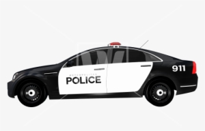 Side View Police Car - Police Car Png #636787
