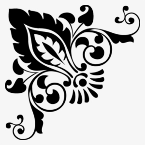 Corner Designs For Wedding Cards Png - Damask Corner #637431