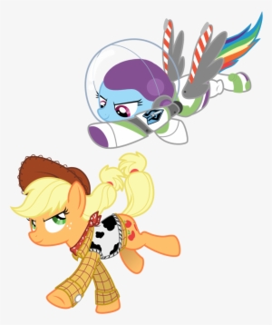 Lostinthetrees, Buzz Lightyear, Clothes, Cosplay, Costume, - Applejack Y Rainbow Dash #637611
